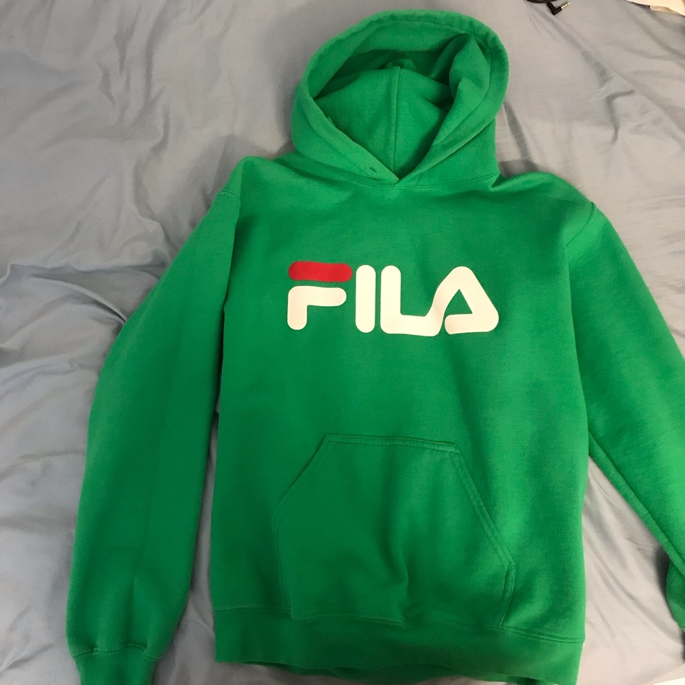 green fila hoodie